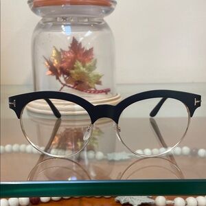 Tom Ford Black and Gold Women's Glasses